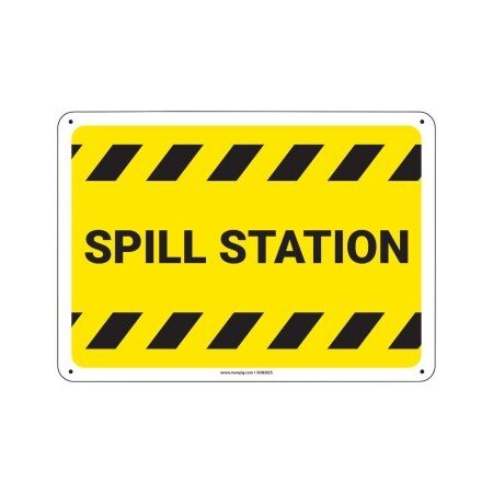 Pig PIG Spill Station Sign 10" x 7" Vinyl 10" L x 7" H SGN2025-7X10-VYL